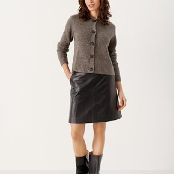 BLACK LEATHER MINI    BY "PART TWO"  FROM COPENHAGEN - Picture 8 of 9